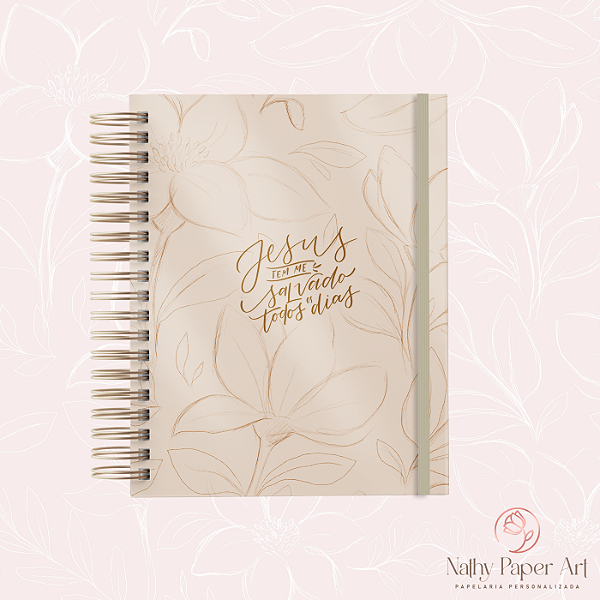 PLANNER ANUAL Mulheres de Fé - Jesus me Salvou (Nude)