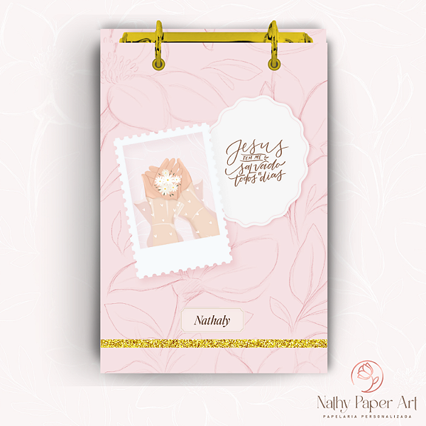 Bloco Fichário Mulheres de Fé - Jesus me Salvou (mãos)