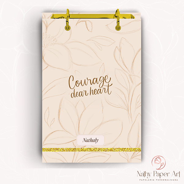 Bloco Fichário Mulheres de Fé - Courage Dear Heart (Nude)