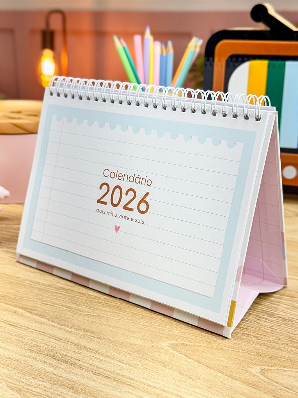 Calendário 2026: A5 Horizontal