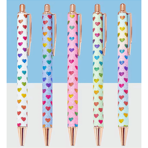 Caneta Metálica LUXO Glitter Love Sortida