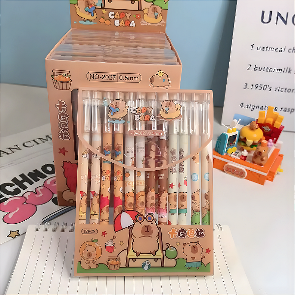 Caneta Gel Apagável 0.5mm CAPIVARA