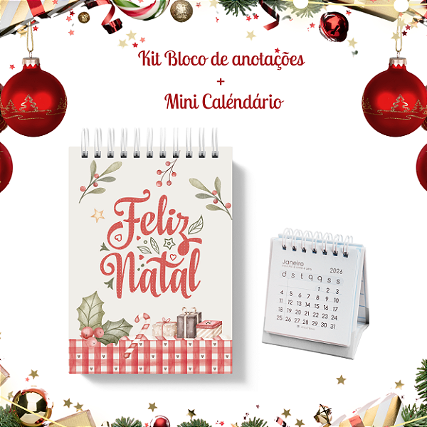 KIT NATAL II: Bloquinho + Mini Calendário 3