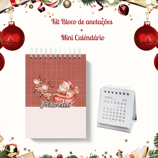 KIT NATAL II: Bloquinho + Mini Calendário 5