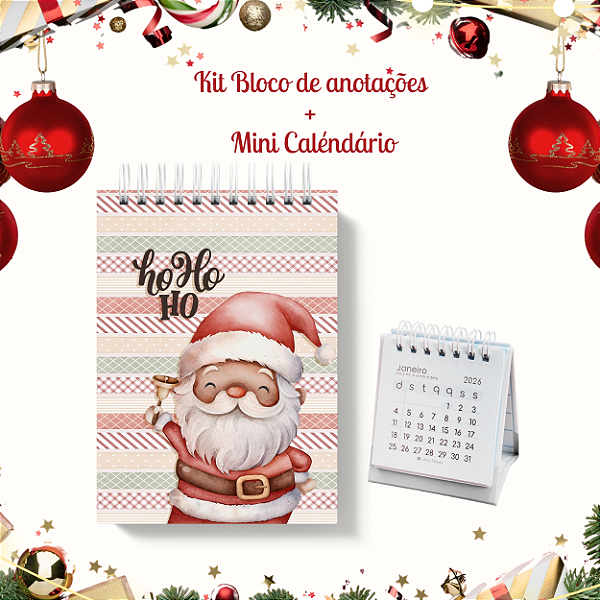 KIT NATAL II: Bloquinho + Mini Calendário 11