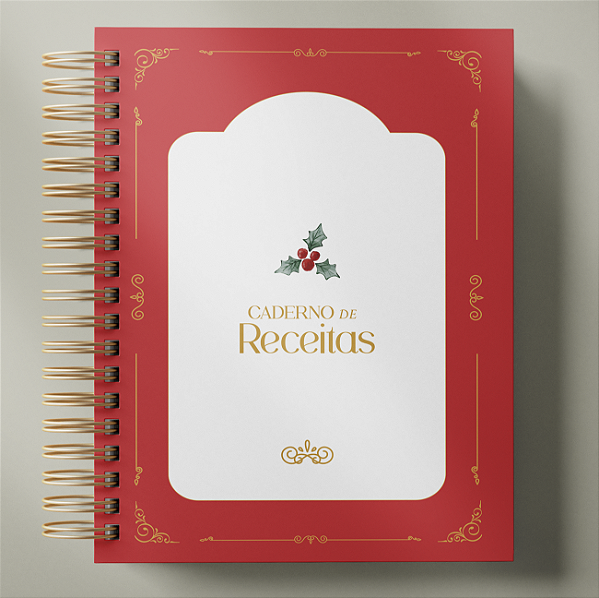 Caderno de Receitas - Natal Vermelho