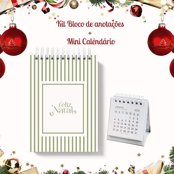 KIT NATAL II: Bloquinho + Mini Calendário 16