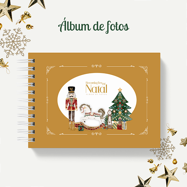 Álbum de fotos - Natal Soldado (Caramelo)