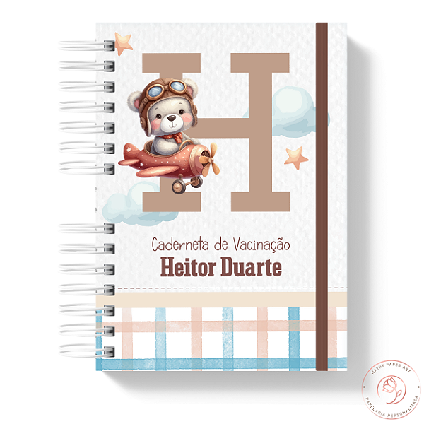 Caderneta de Saúde - Ursinho Avião