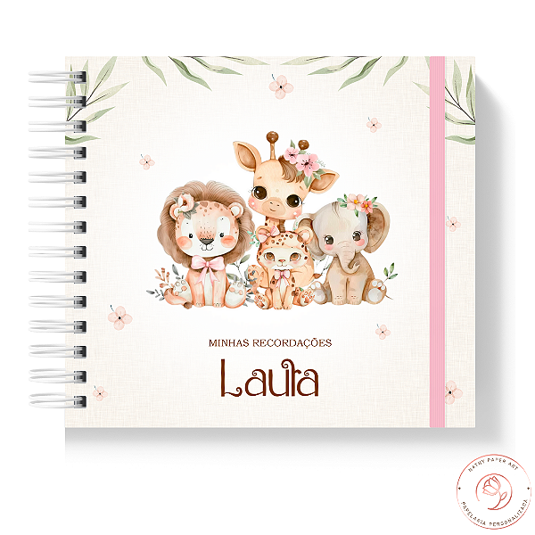 Livro do Bebê - Safari Fofo Menina