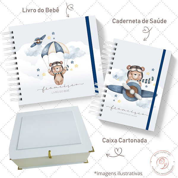 Kit I Primeiros Sonhos - Ursinho Aviador