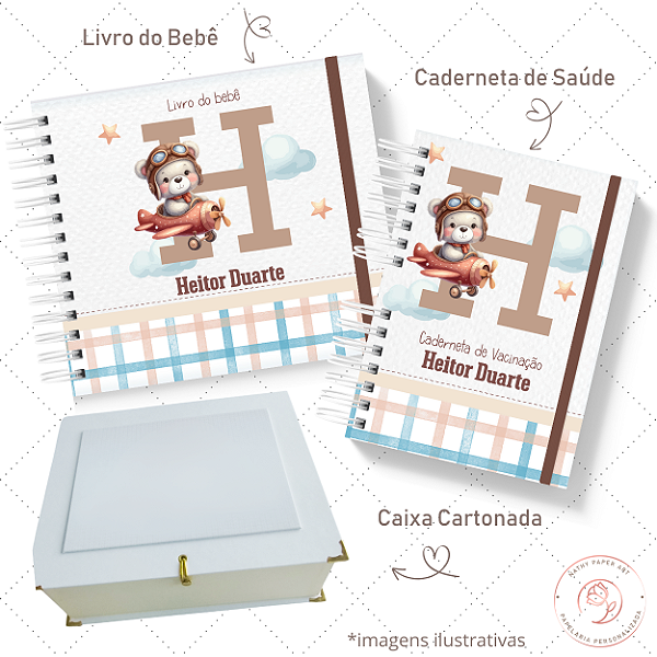 Kit I Primeiros Sonhos - Ursinho Avião