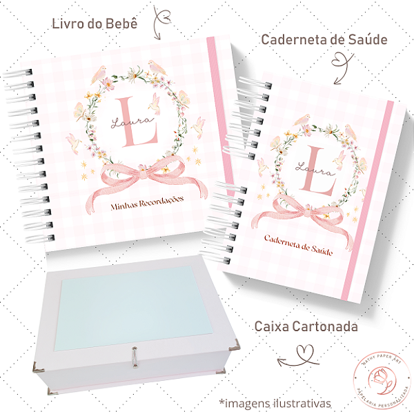 Kit I Primeiros Sonhos - Monograma Xadrez