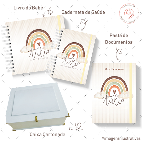 Kit II Doce Espera - Arco Íris Boho