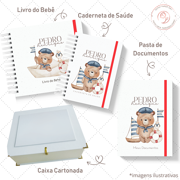 Kit II Doce Espera - Ursinho Marinheiro