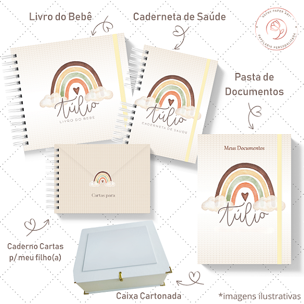 Kit III Memórias - Arco Íris Boho