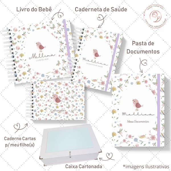 Kit III Memórias - Passarinho