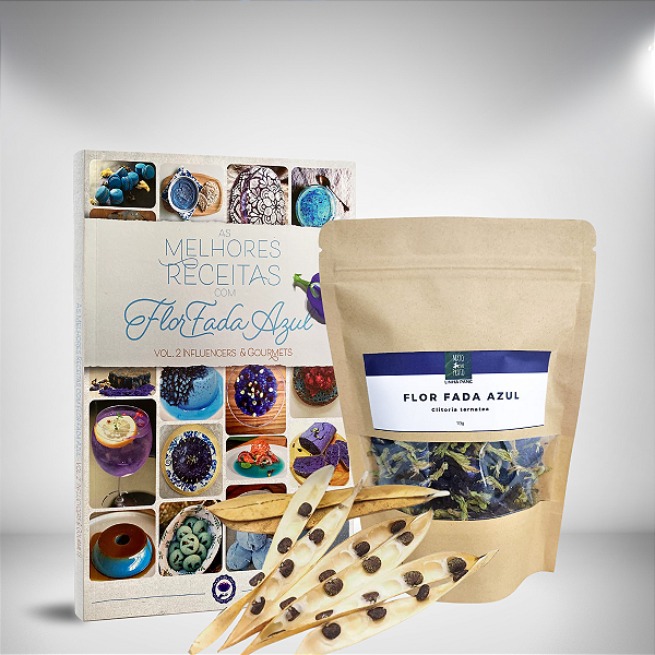 Kit Livro e Produtos Flor Fada Azul