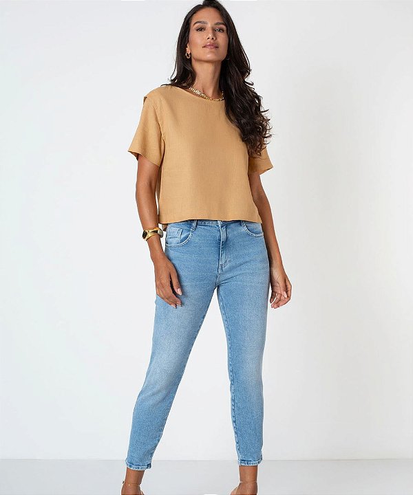 Calça Jeans Flor de LisF62294