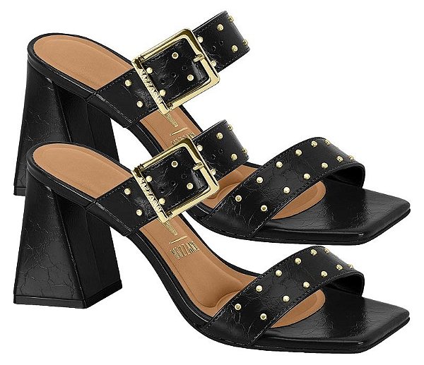 Sandalia Salto Bloco Alto Vizzano 6464126