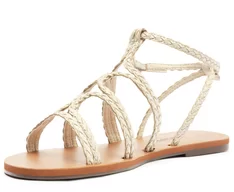Sandalia Gladiadora Tiras Boho AnaCapri 304890043