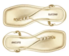 Sandalia Rasteira Slim Bico Quadrado AnaCapri 30547