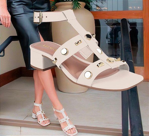 Sandalia Salto Medio Via Scarpa 168917939