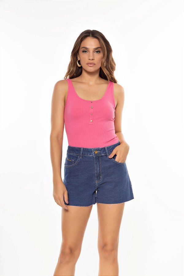 Shorts Jeans Confort Flor de Lis F3007