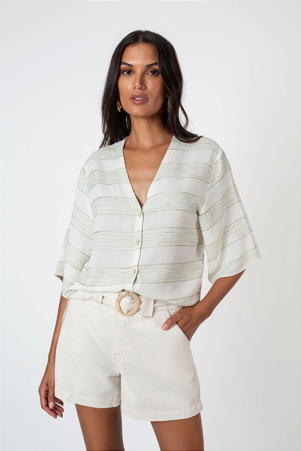 Shorts Alfaiataria Com Cinto F63285