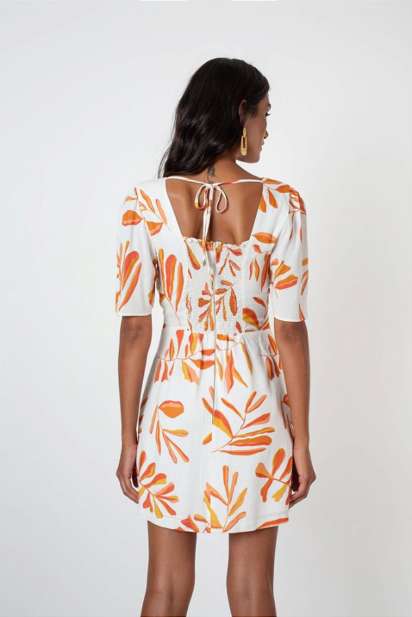 Vestido Viscolinho Flor de Lis F67469