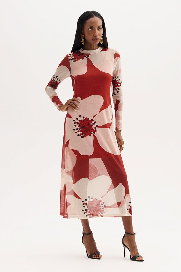 Vestido Tule Flor de Lis F27626