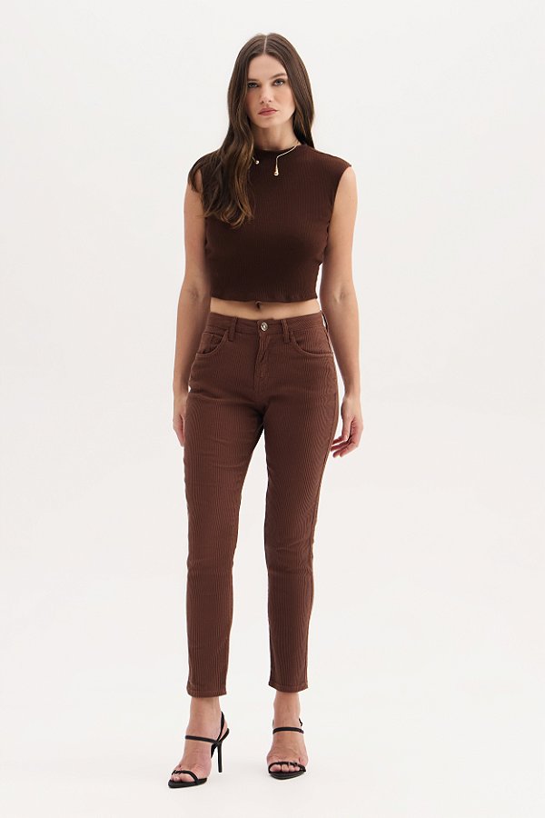 Calça Rubi Cigarrete Flor de Lis F22363