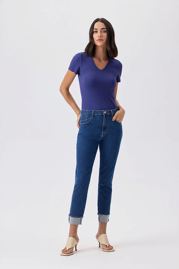 Calça Jeans Flor de Lis F62375
