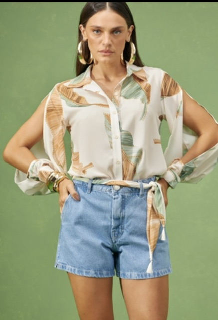 Shorts Jeans com Lenço BanaBana 405428