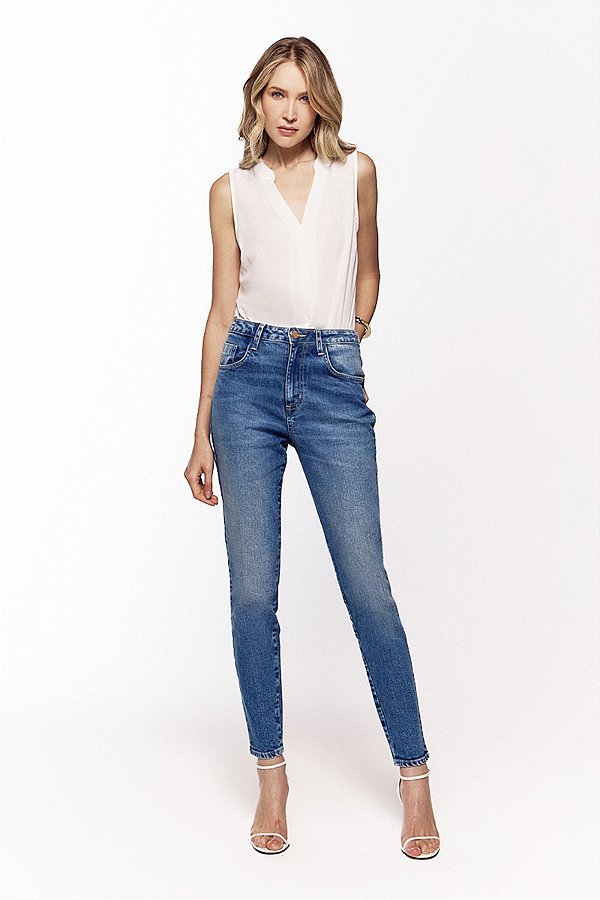 Calça Jeans Rubi Straight Flor de Lis F62435