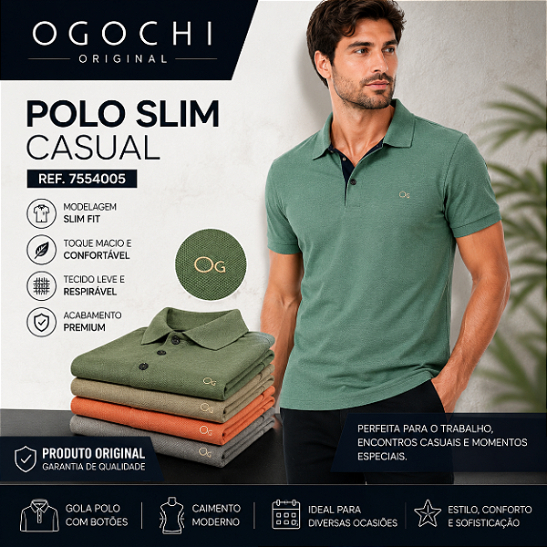 Polo Masculina Ogochi 7554005