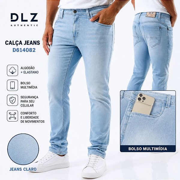 Calça Jeans Masculina Slim Dlz D614082