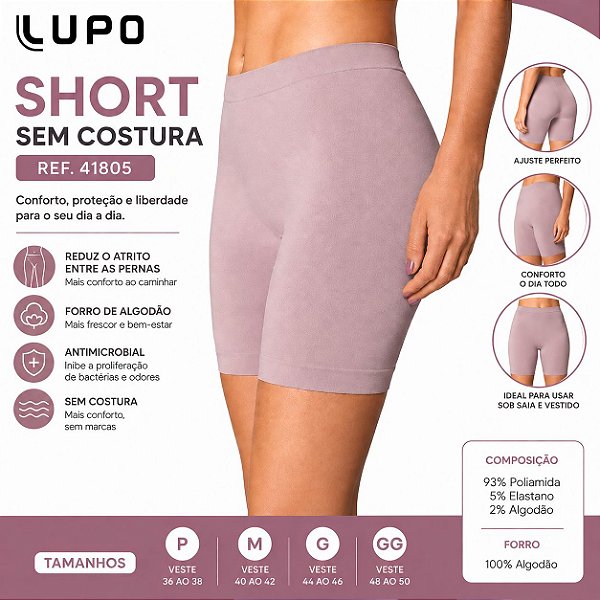 Short Sem Costura Loba Lupo 41805