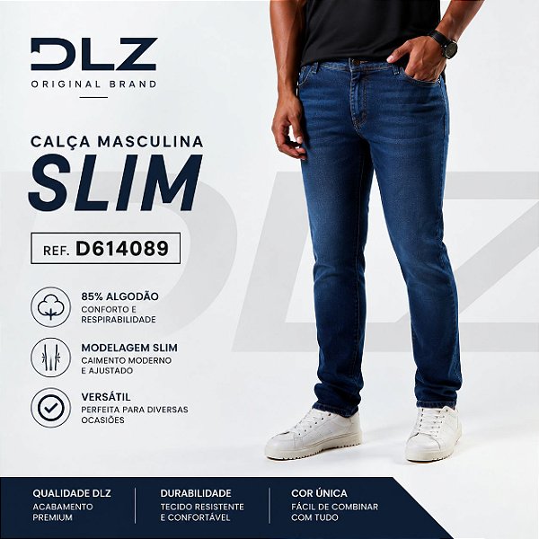 Calça Masculina Slim Dlz D614089