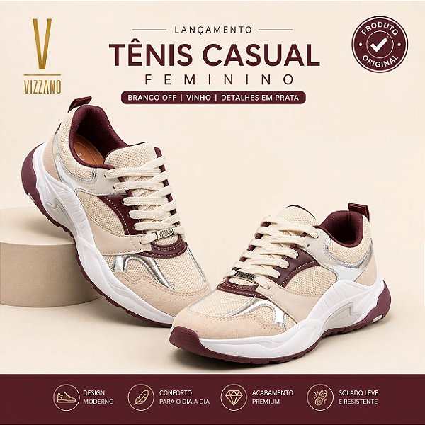 Tenis Casual Vizzano Feminino Original 1487101