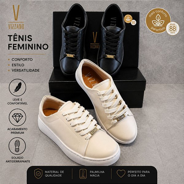 Tênis Casual Feminino Original Vizzano