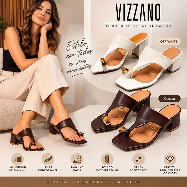 Tamanco Feminino Vizzano Original