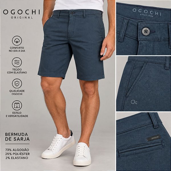 Bermuda Jeans Masculina Ogochi Original