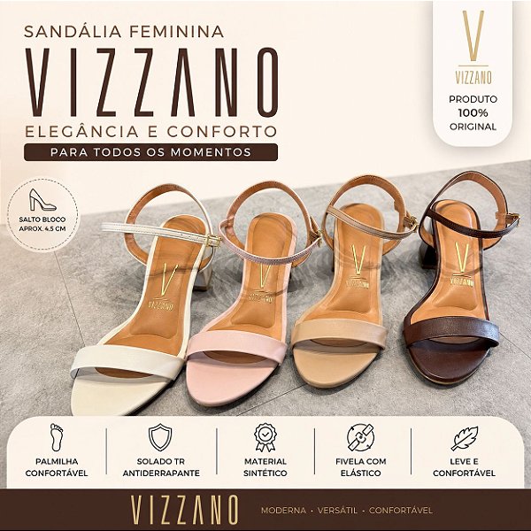 Sandalia Feminina Vizzano Original 6291900