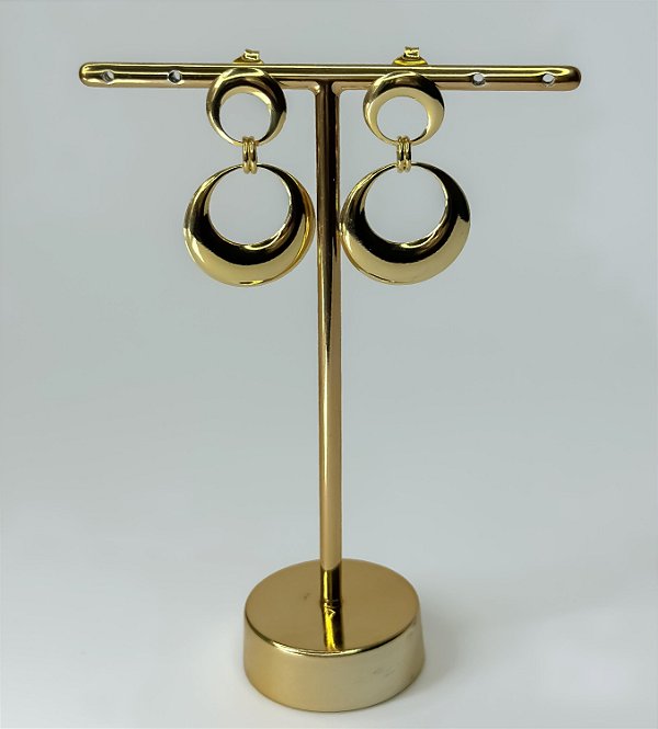 Brinco com Formato Redondo Pendurado