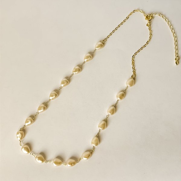 Chocker Pérolas 35cm+5cm