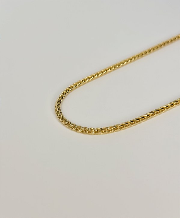 Colar Elo Triplo Triangular 50cm