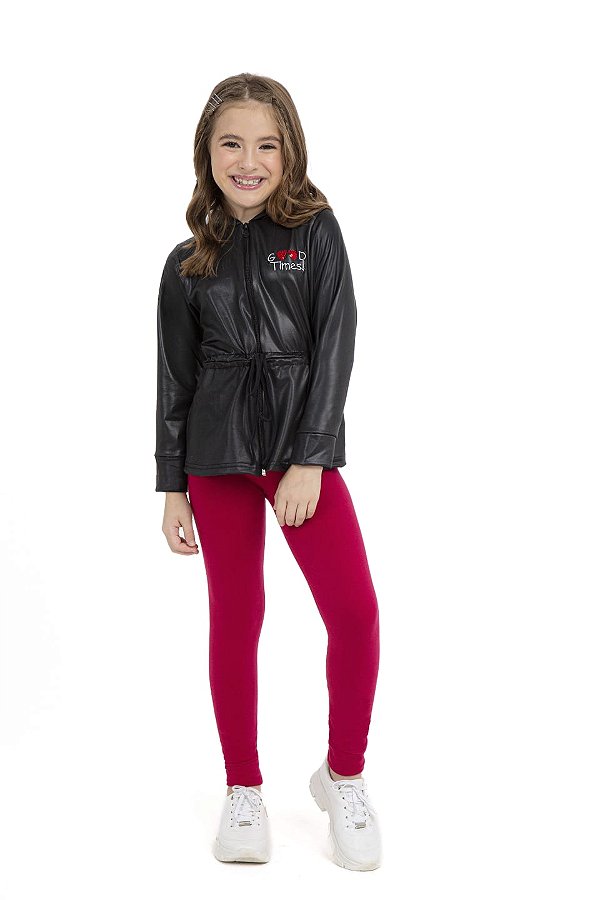 Conjunto feminino parka cirrê