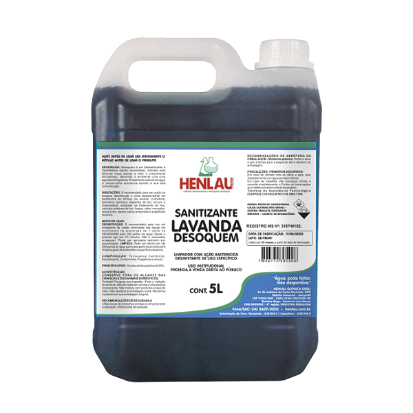 BACTERICIDA DESOQUEM - ELIMINADOR DE ODORES - LAVANDA 5L