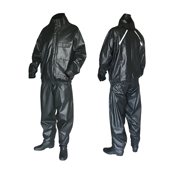CONJUNTO CAPA DE CHUVA MOTOCICLISTA IMPERMEÁVEL PVC